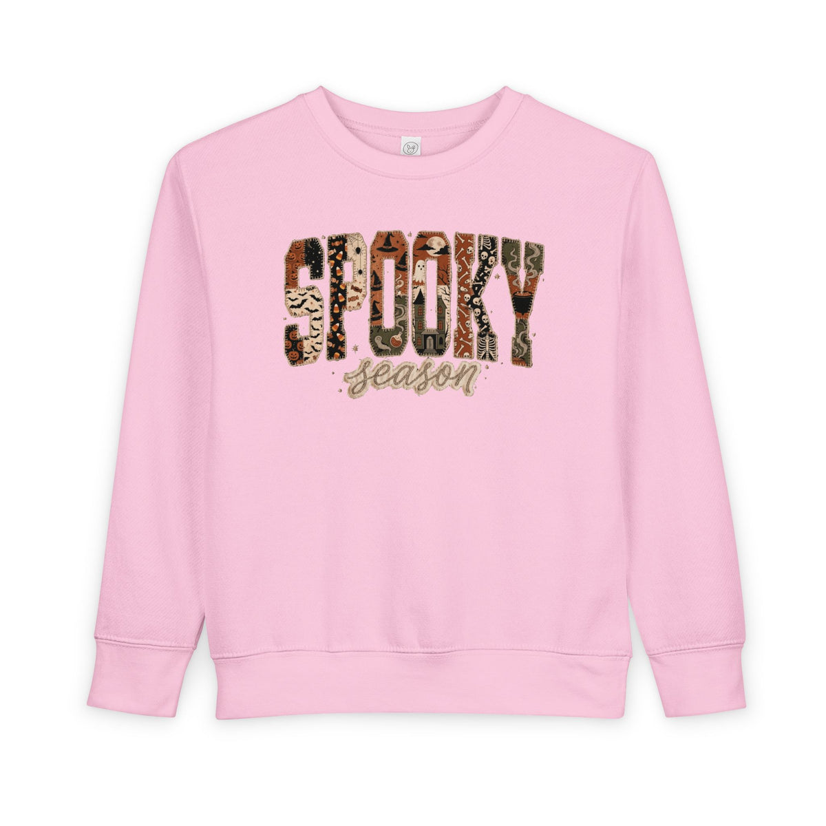 Toddler 'Spooky Season' Leopard Print Sweatshirt — Halloween Kids Pullover
