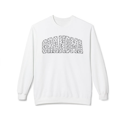 Grandma Floral Outline Sweatshirt — Cozy Mother's Day Gift
