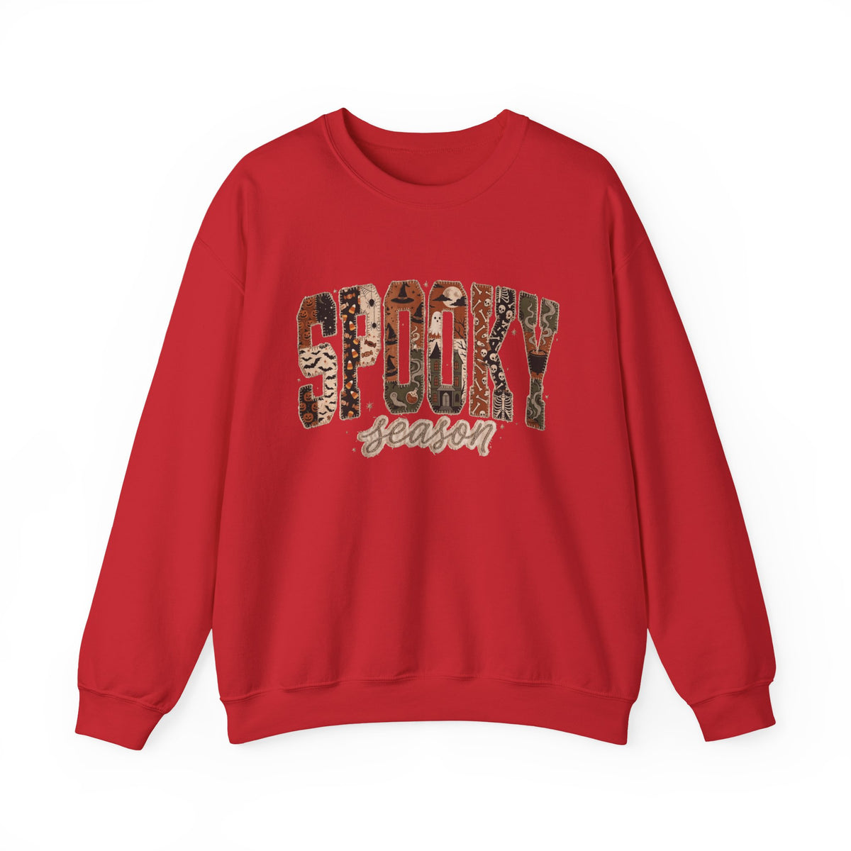 Spooky Season Sweatshirt — Leopard Print 'Spooky Season' Crewneck