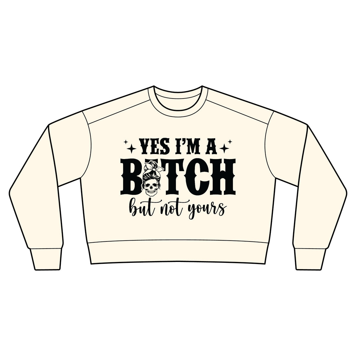 Women's Garment-Dyed Mid-Length Crewneck Sweatshirt