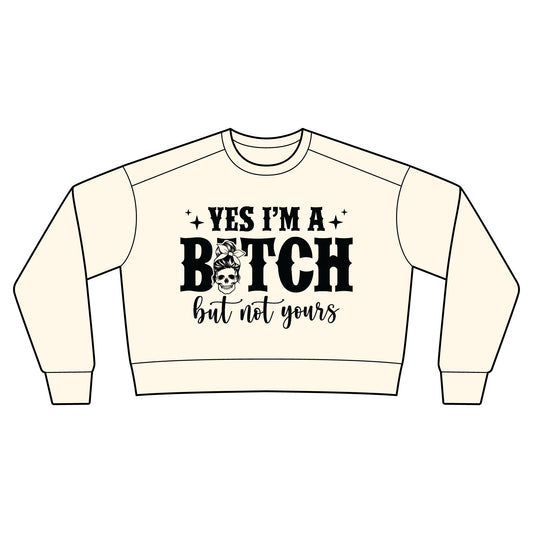 Women's Garment-Dyed Mid-Length Crewneck Sweatshirt