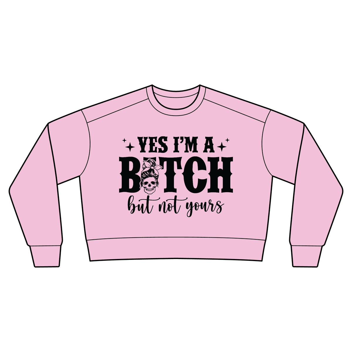 Women's Garment-Dyed Mid-Length Crewneck Sweatshirt