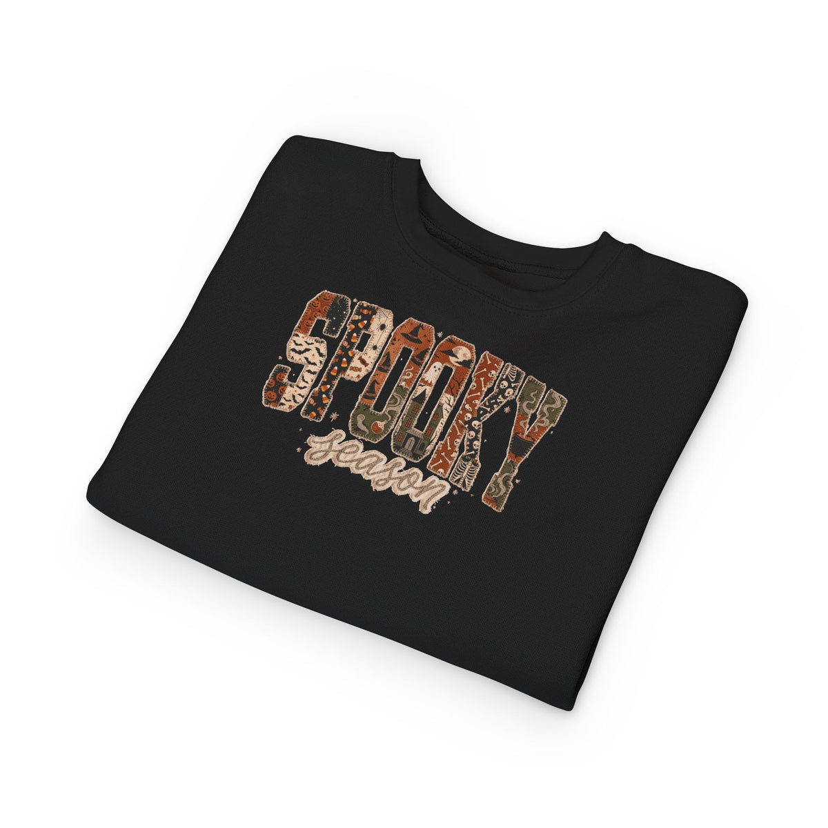 Toddler 'Spooky Season' Leopard Print Sweatshirt — Halloween Kids Pullover