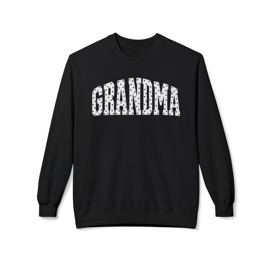Grandma Floral Outline Sweatshirt — Cozy Mother's Day Gift