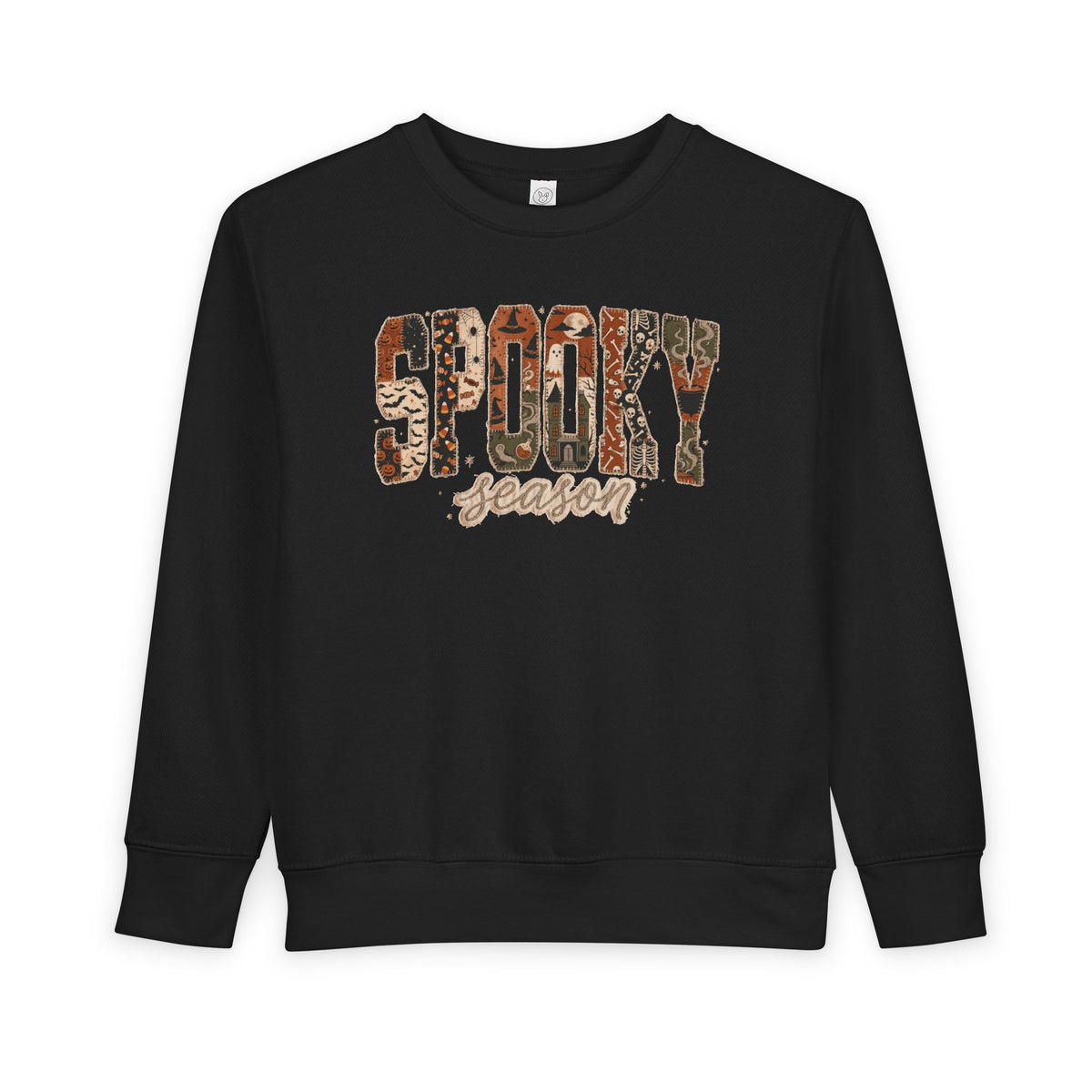 Toddler 'Spooky Season' Leopard Print Sweatshirt — Halloween Kids Pullover