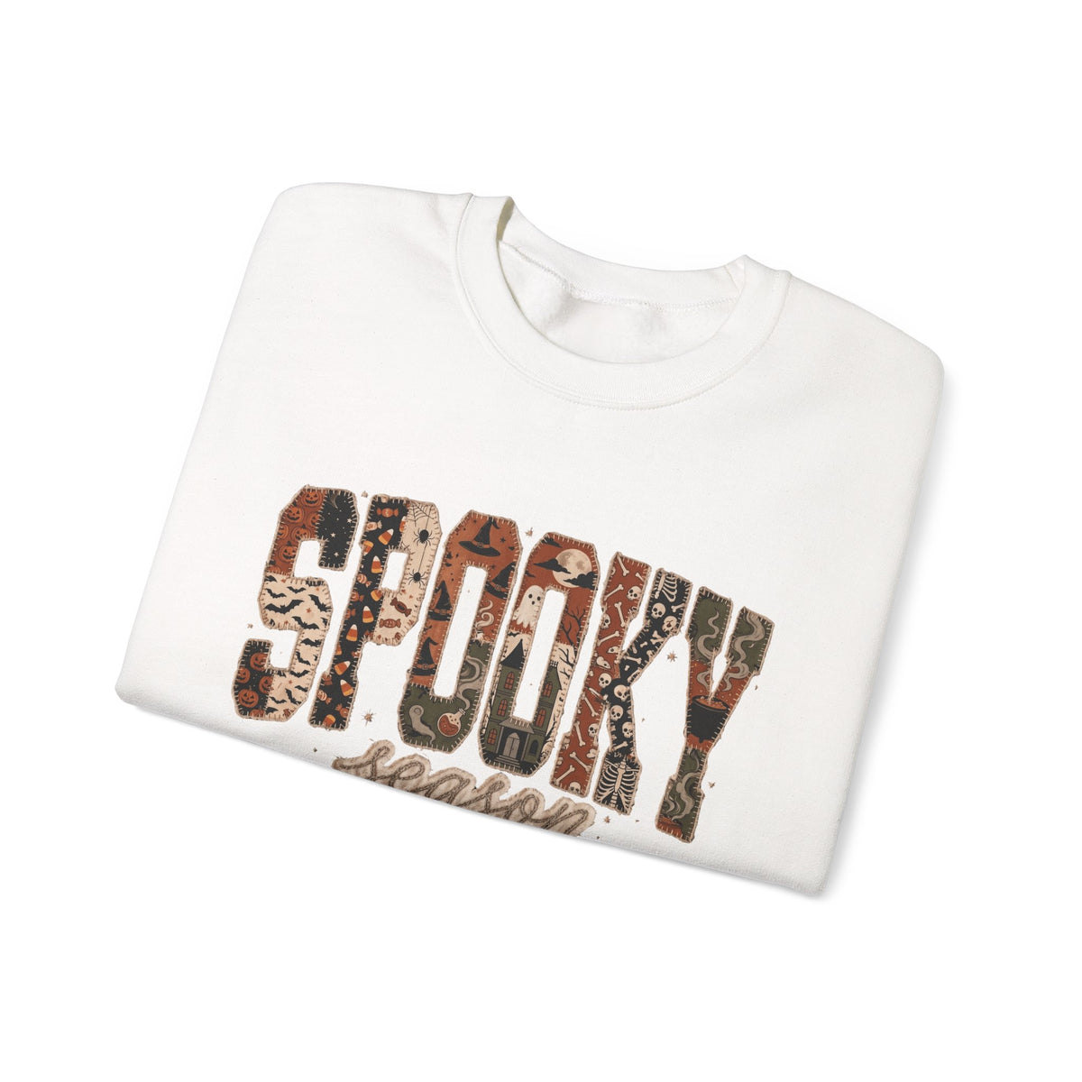 Spooky Season Sweatshirt — Leopard Print 'Spooky Season' Crewneck