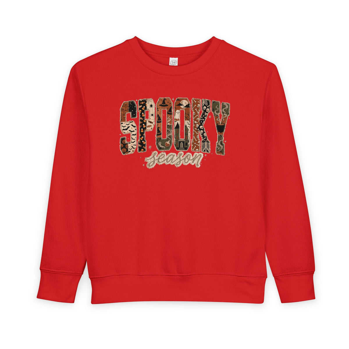 Toddler 'Spooky Season' Leopard Print Sweatshirt — Halloween Kids Pullover